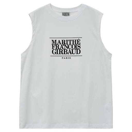 MaritheFrancoisGirbaud 男女通用 CLASSIC LOGO 無袖, 白色